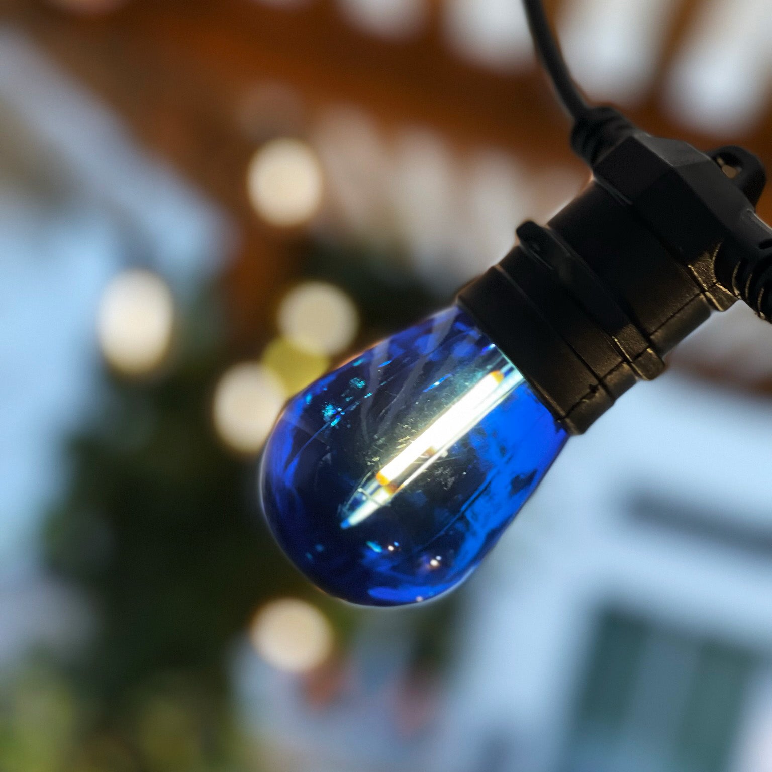 DECO BULB x 5, E27 12V (blå)