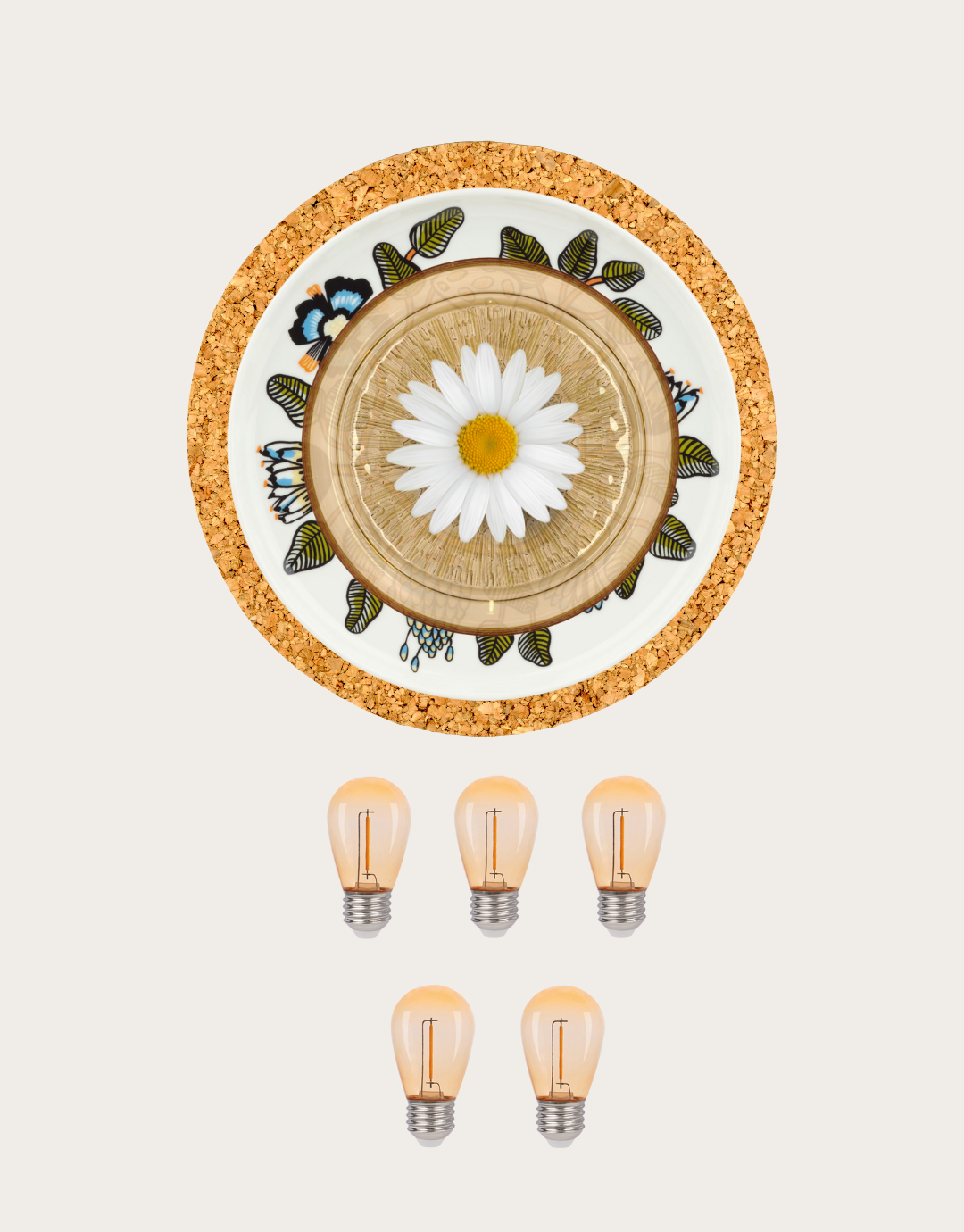 Deco bulb x 5, E27 12V (vintage)