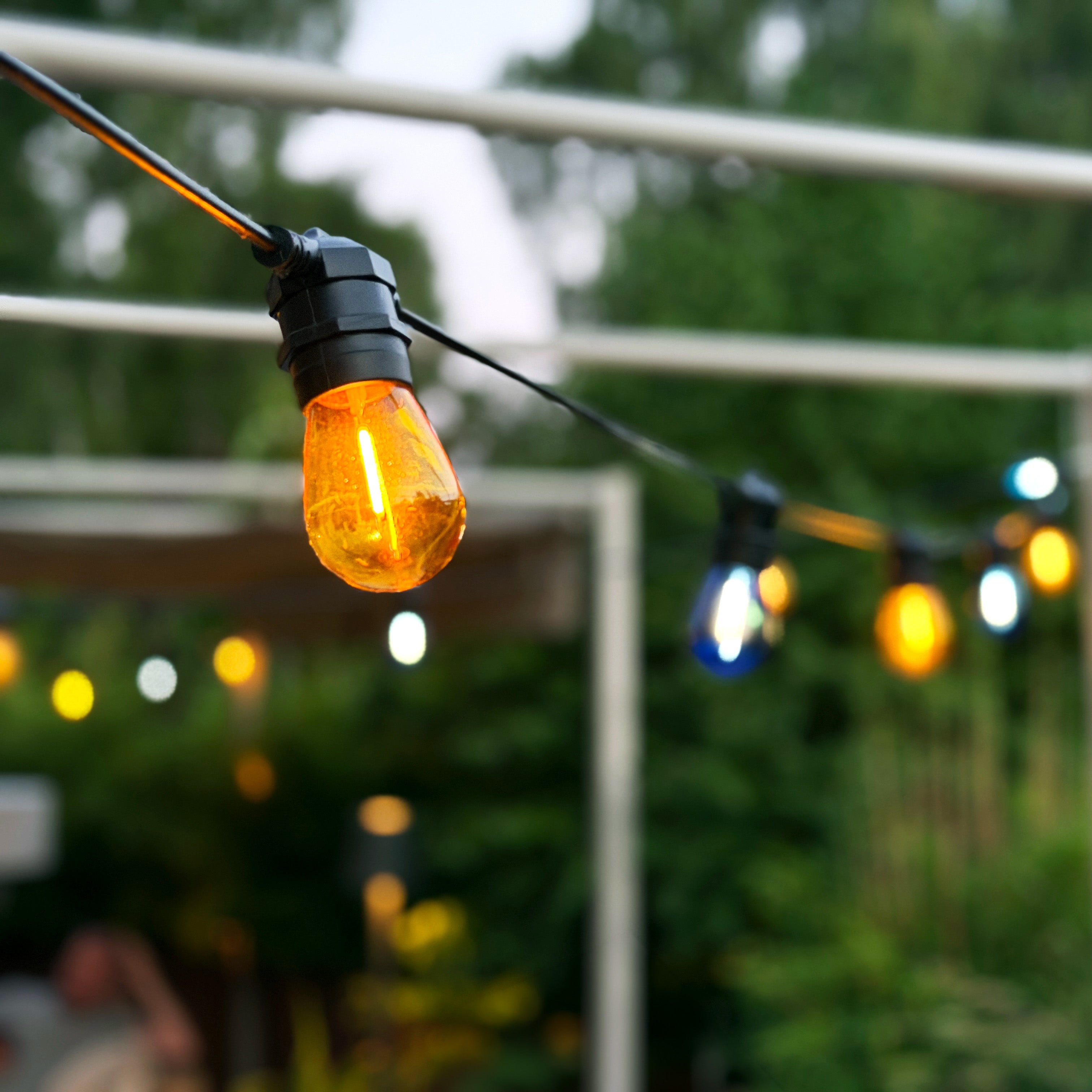 DECO BULB x 5, E27 12V lyskilde (gul)