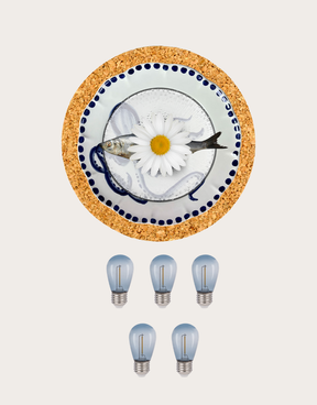 Deco bulb x 5, E27 12V (smoke)