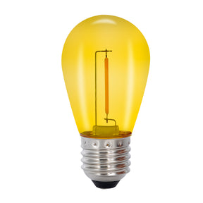 Deco bulb x 5, E27 12V (gul)