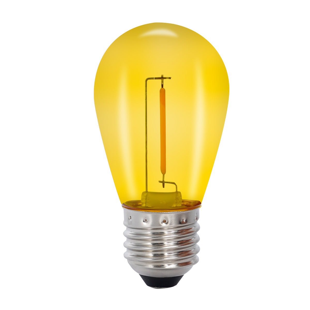 Deco bulb, E27 12V (gul)